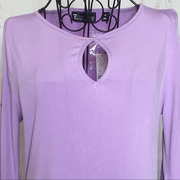 New York & Co Lavender Top - Picture 6 of 12